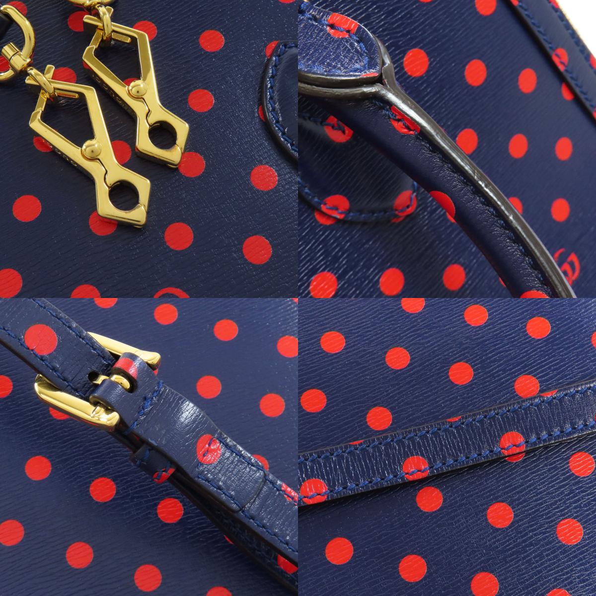 GUCCI 620850 Horsebit dot pattern 2WAY Handbag Leather Ladies [Used]