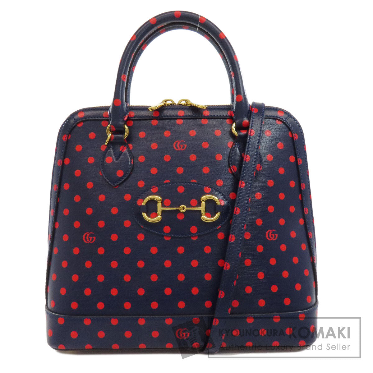 GUCCI 620850 Horsebit dot pattern 2WAY Handbag Leather Ladies [Used]