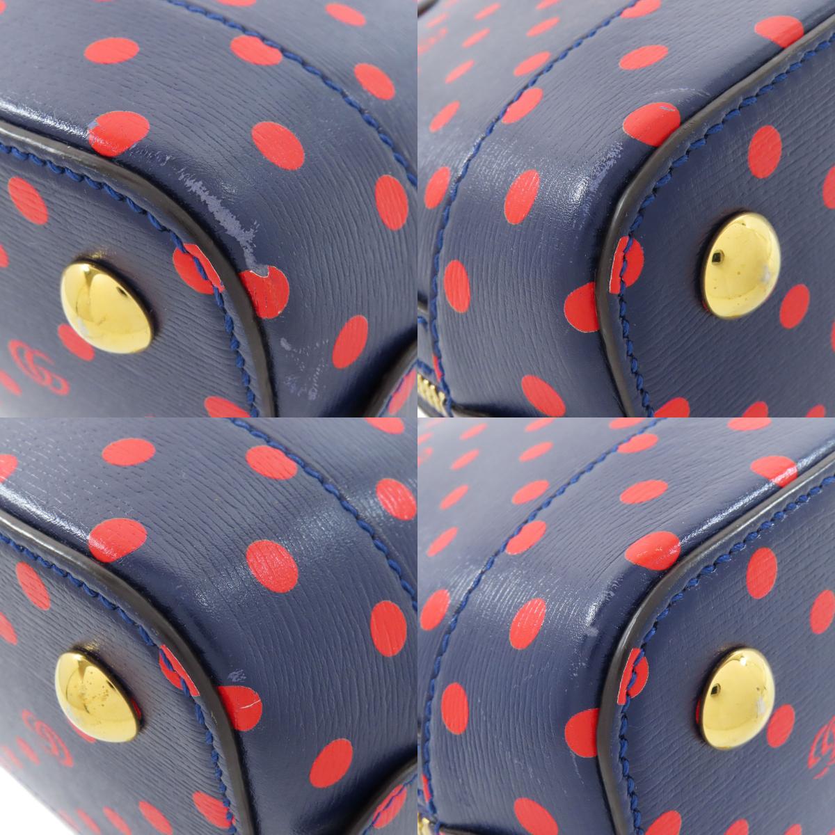 GUCCI 620850 Horsebit dot pattern 2WAY Handbag Leather Ladies [Used]