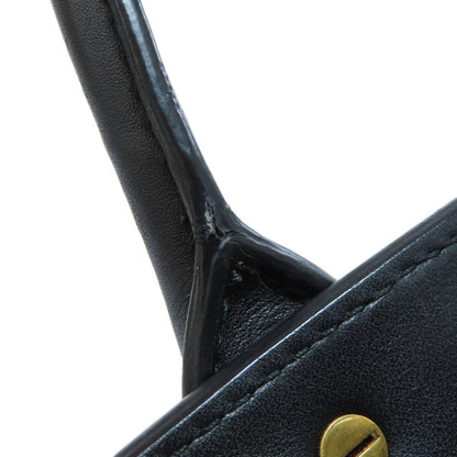 Salvatore Ferragamo Gancini motif Handbag Canvas LeatherLadies [Used]