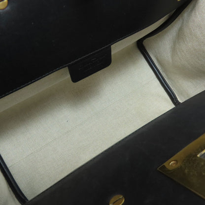 Salvatore Ferragamo Gancini motif Handbag Canvas LeatherLadies [Used]