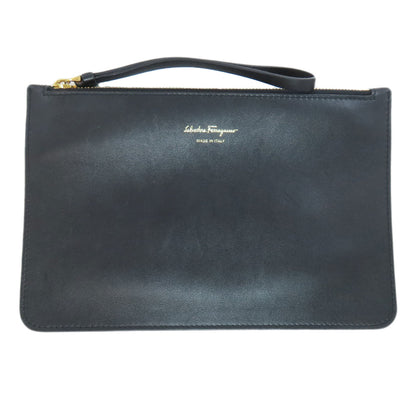 Salvatore Ferragamo Gancini motif Handbag Canvas LeatherLadies [Used]