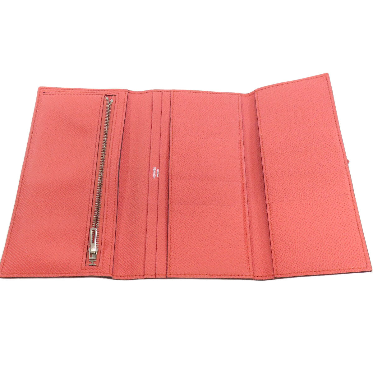 HERMES Bearn 2PLIS SilverHardware Long wallet (with coin pocket) Epsom Ladies [Used]