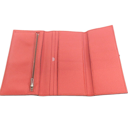 HERMES Bearn 2PLIS SilverHardware Long wallet (with coin pocket) Epsom Ladies [Used]