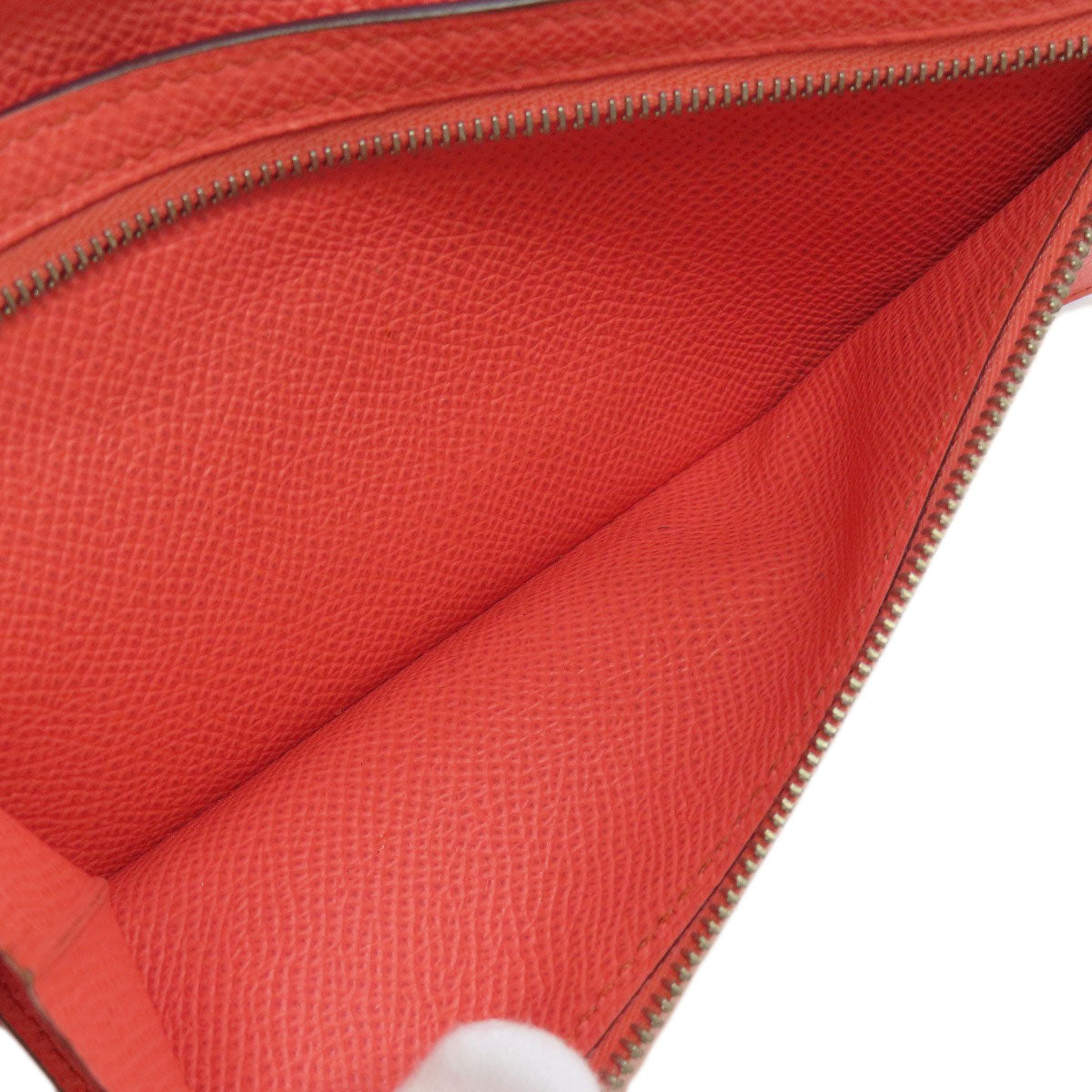 HERMES Bearn 2PLIS SilverHardware Long wallet (with coin pocket) Epsom Ladies [Used]