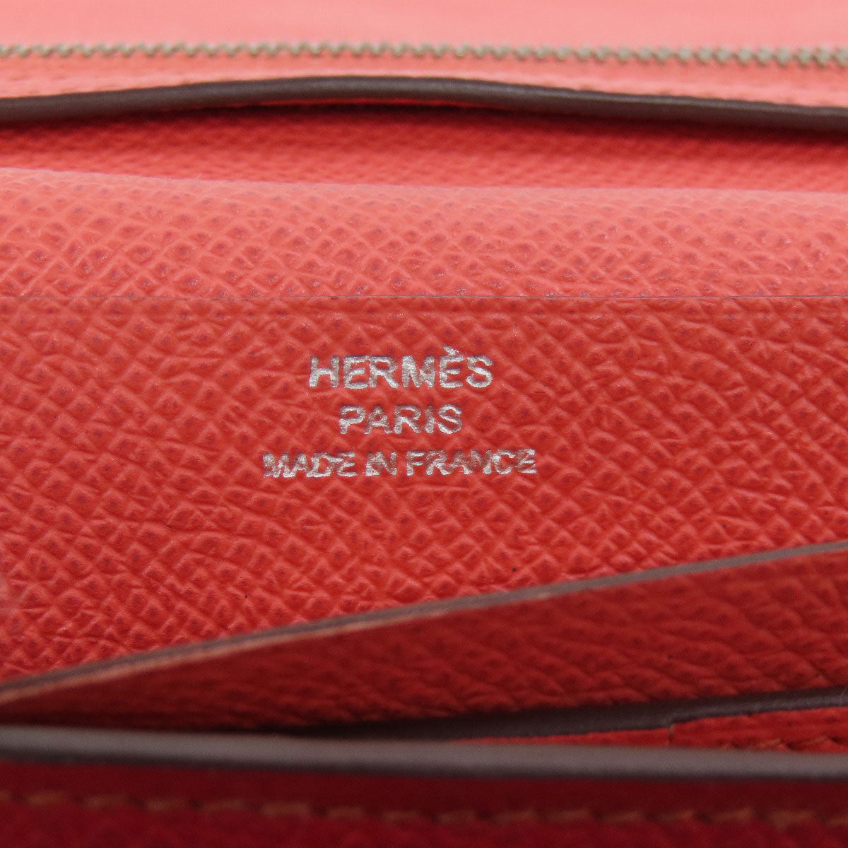 HERMES Bearn 2PLIS SilverHardware Long wallet (with coin pocket) Epsom Ladies [Used]