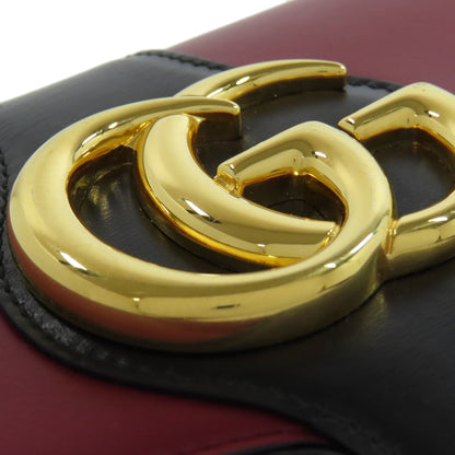 GUCCI 550129 Ally GG Marmont Shoulder Bag Calf Ladies [Used]