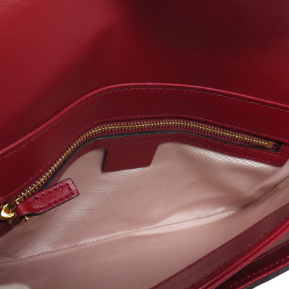 GUCCI 550129 Ally GG Marmont Shoulder Bag Calf Ladies [Used]