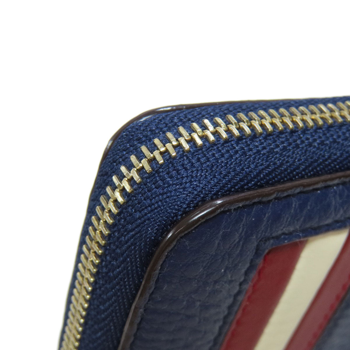 BALLY Barry Stripe coin purse Leather Ladies [Used]