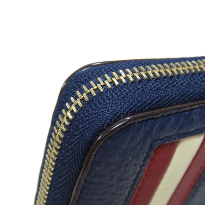 BALLY Barry Stripe coin purse Leather Ladies [Used]