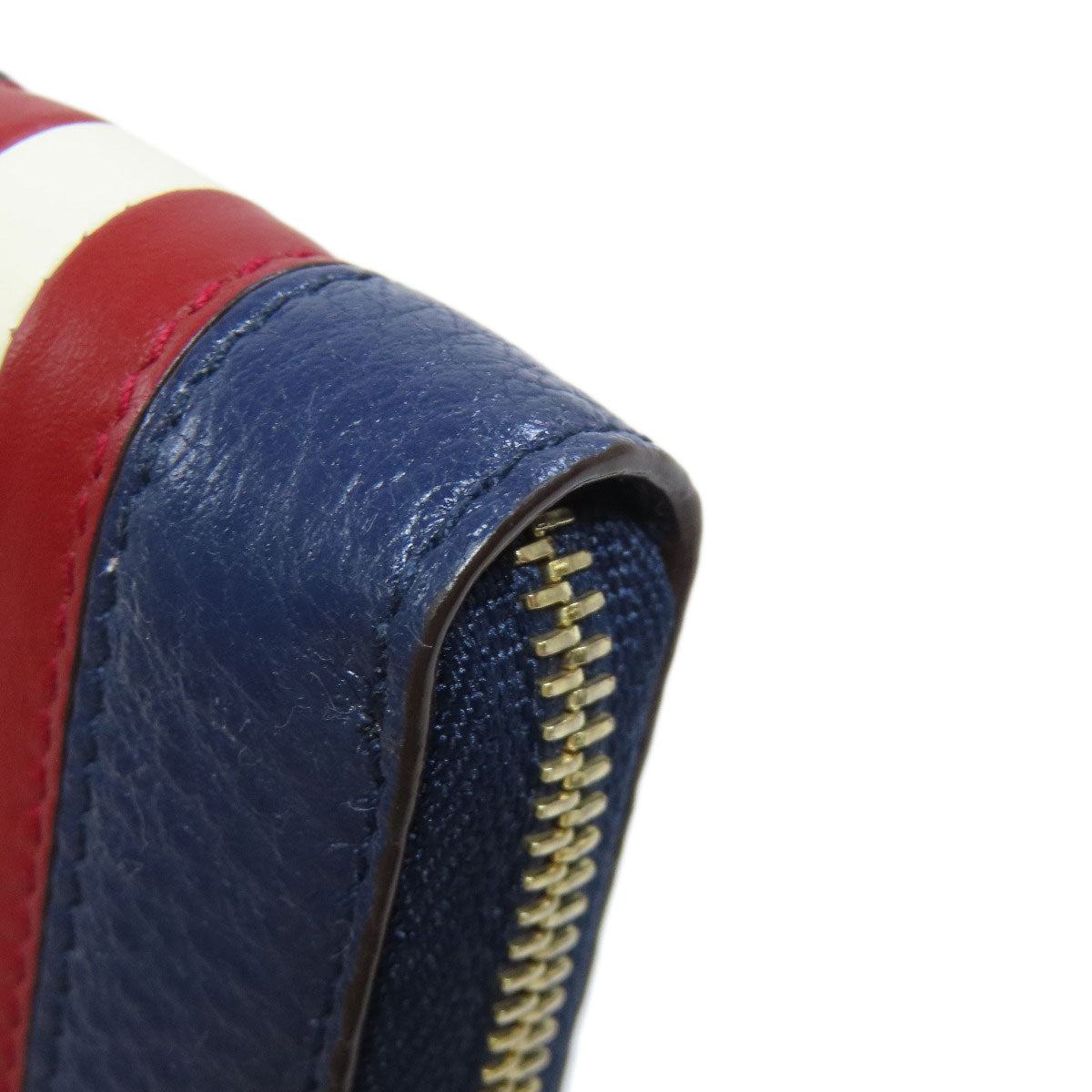 BALLY Barry Stripe coin purse Leather Ladies [Used]
