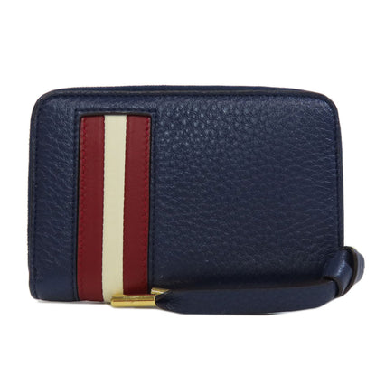 BALLY Barry Stripe coin purse Leather Ladies [Used]