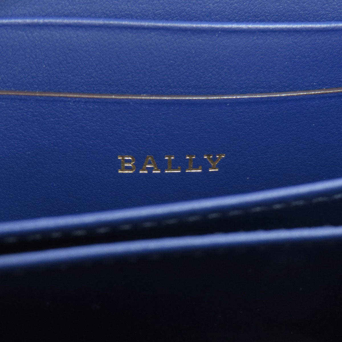 BALLY Barry Stripe coin purse Leather Ladies [Used]