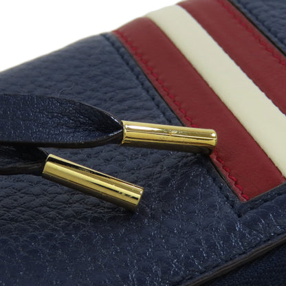 BALLY Barry Stripe coin purse Leather Ladies [Used]