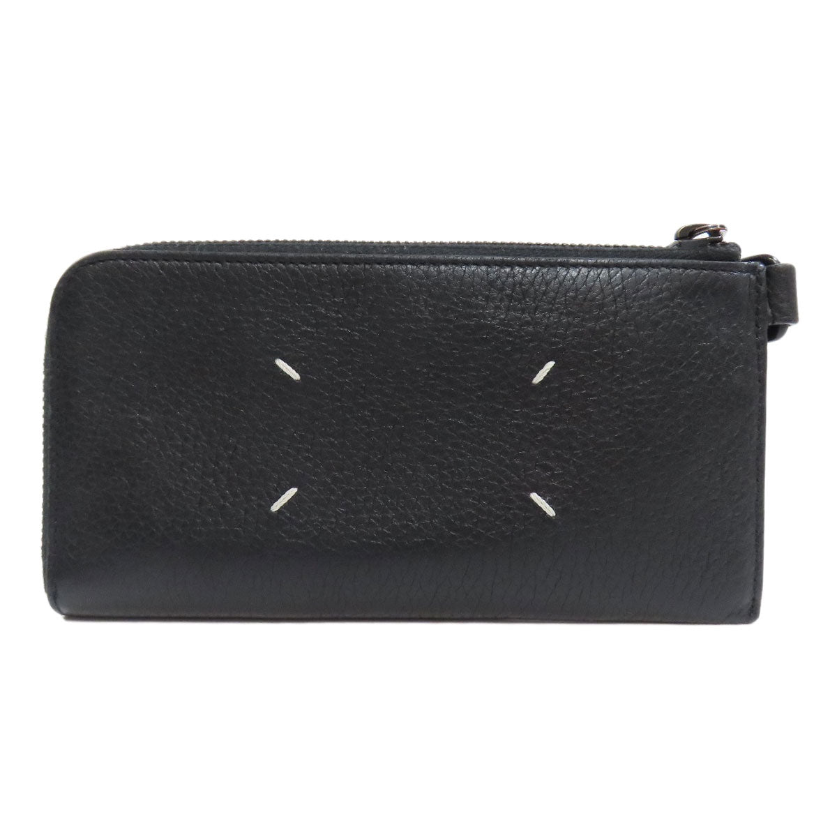 MaisonMargiela logo Long wallet (no coin pocket) Leather Ladies [Used]
