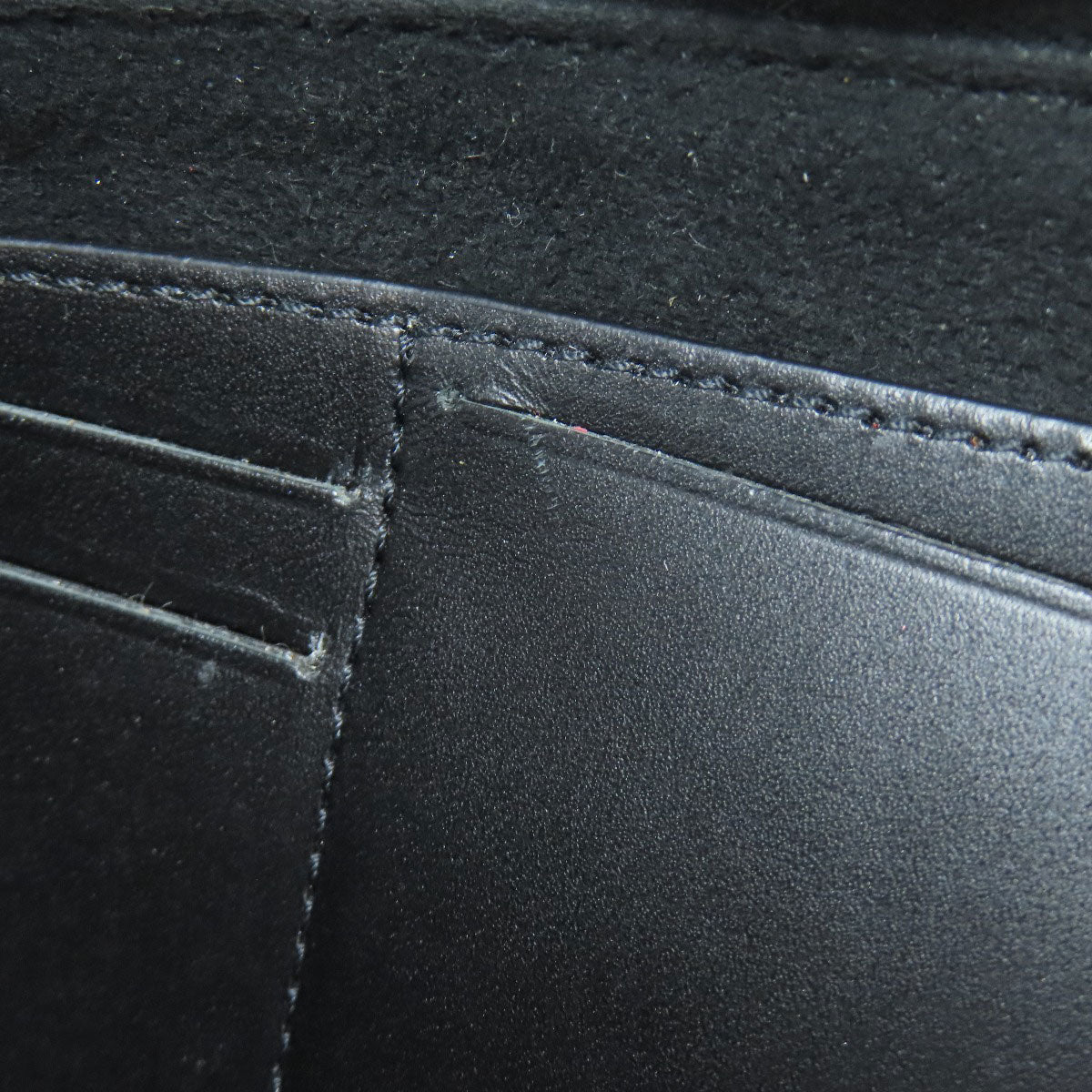 MaisonMargiela logo Long wallet (no coin pocket) Leather Ladies [Used]