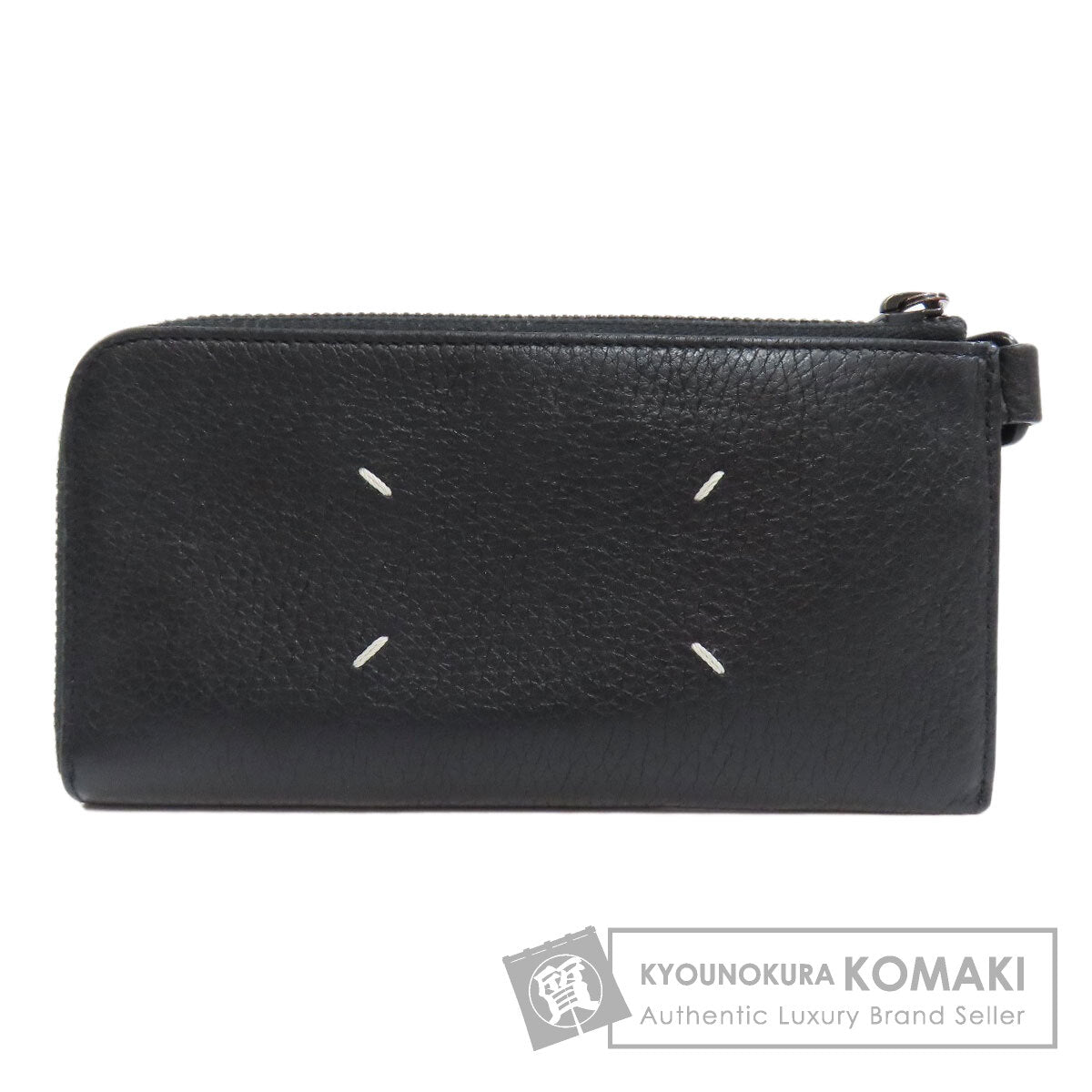 MaisonMargiela logo Long wallet (no coin pocket) Leather Ladies [Used]