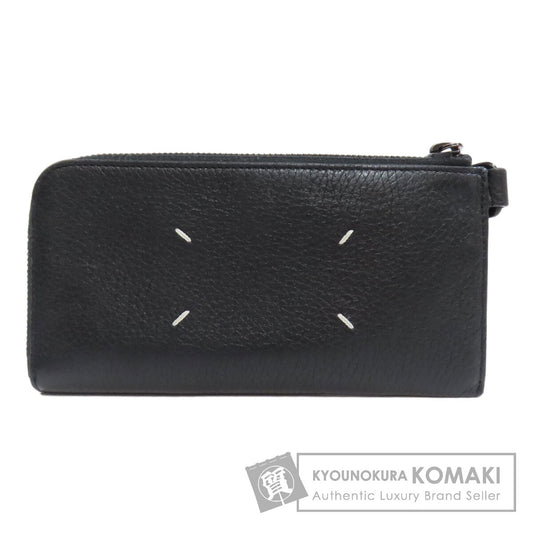 MaisonMargiela logo Long wallet (no coin pocket) Leather Ladies [Used]
