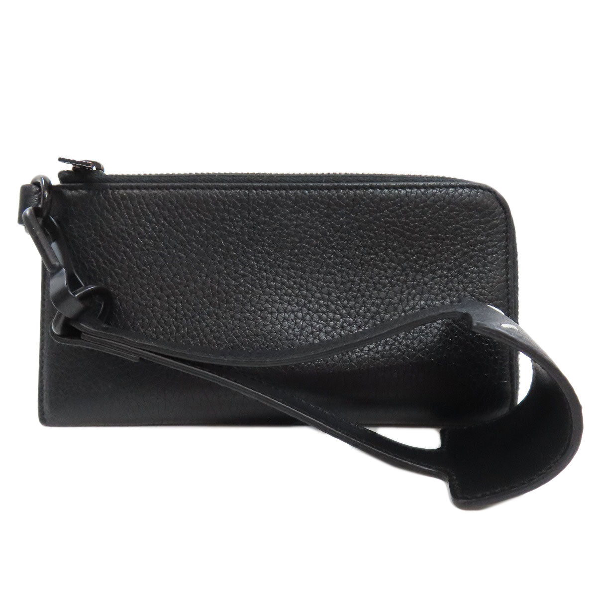 MaisonMargiela logo Long wallet (no coin pocket) Leather Ladies [Used]