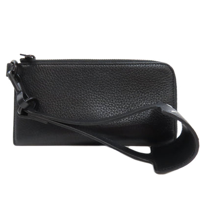 MaisonMargiela logo Long wallet (no coin pocket) Leather Ladies [Used]