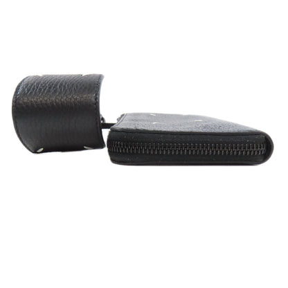 MaisonMargiela logo Long wallet (no coin pocket) Leather Ladies [Used]