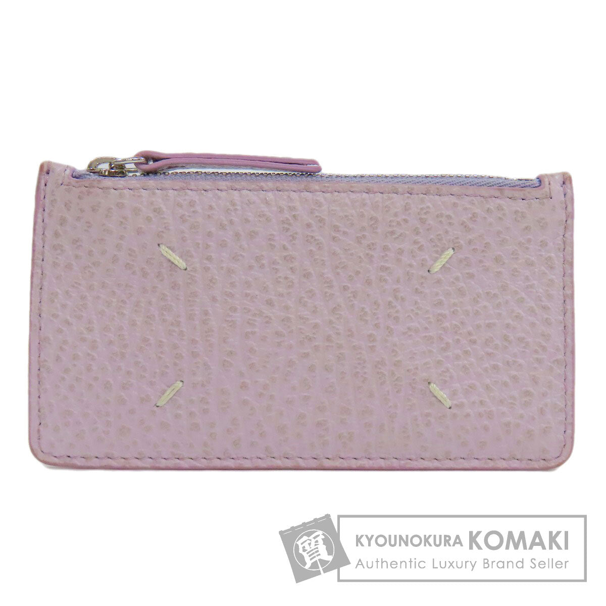 MaisonMargiela logo coin purse Leather Ladies [Used]