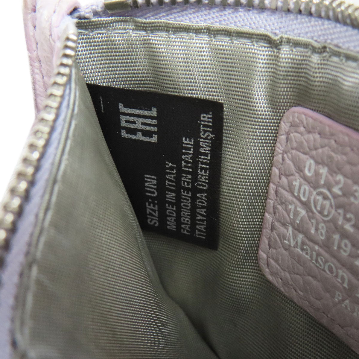 MaisonMargiela logo coin purse Leather Ladies [Used]