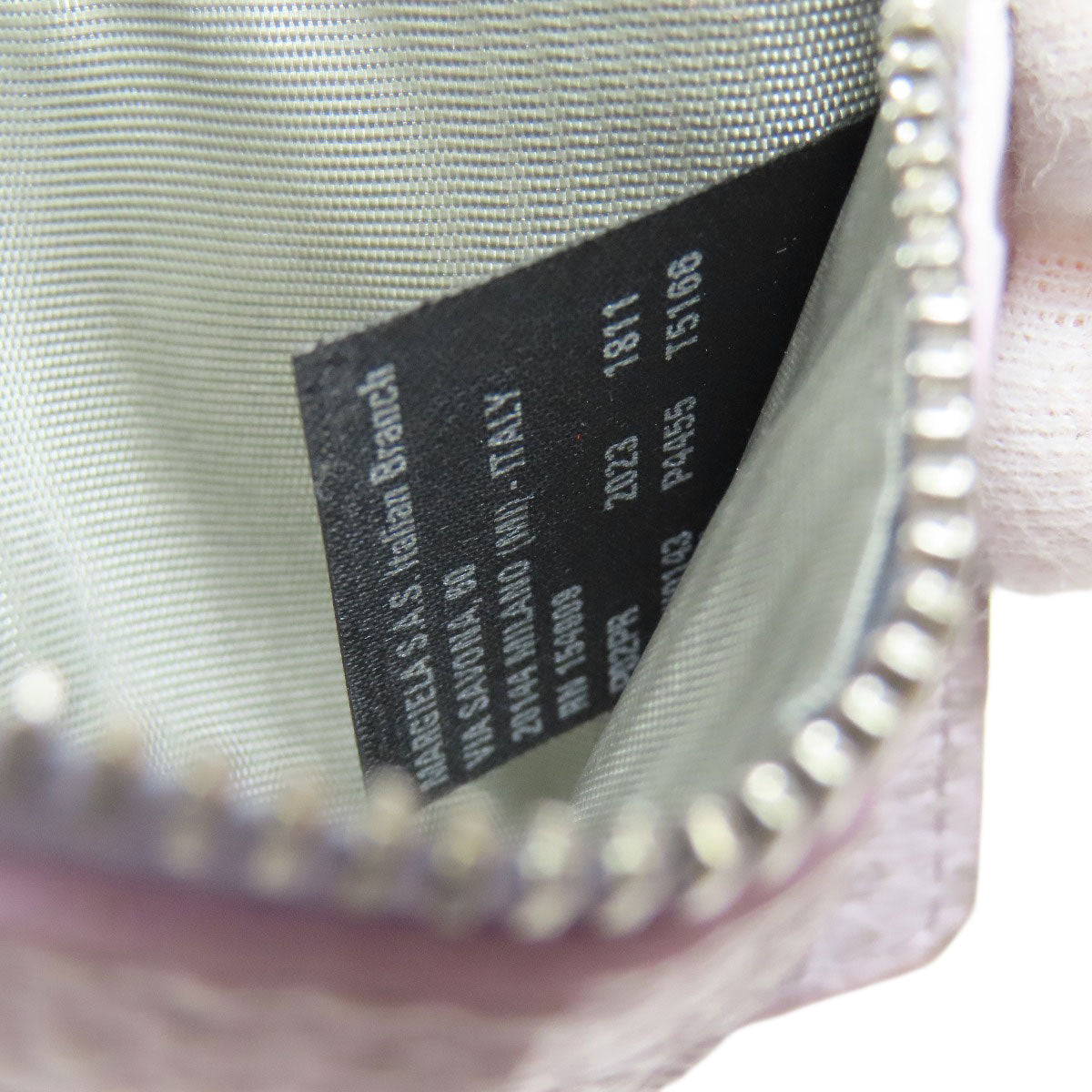 MaisonMargiela logo coin purse Leather Ladies [Used]