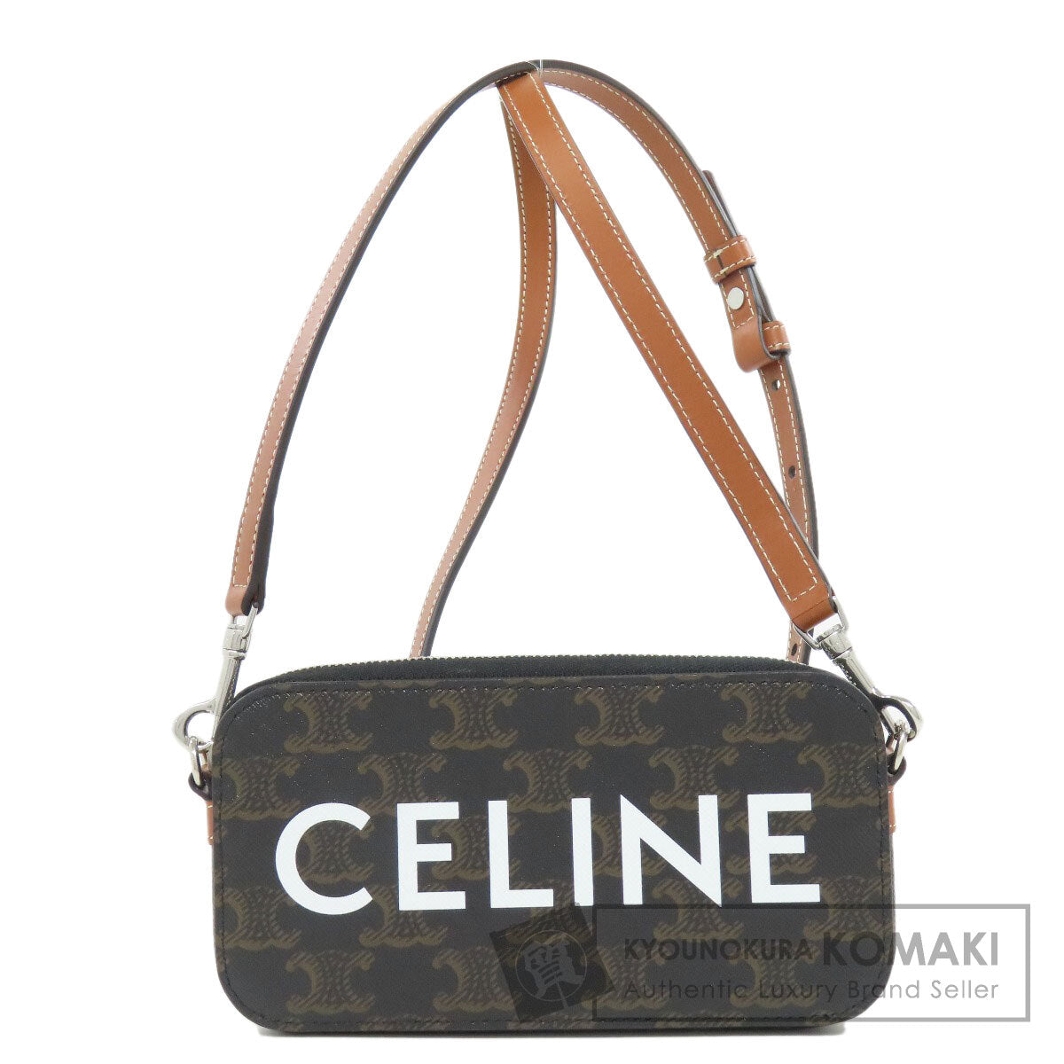 CELINE Triomphe Shoulder Bag PVC Ladies [Used]