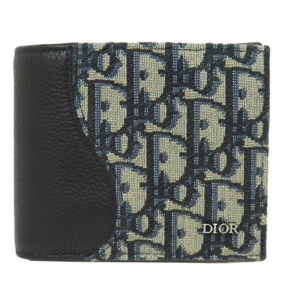 CHRISTIAN DIOR   Bifold Wallet with Coin Pocket Trotter pattern Canvas Ladies