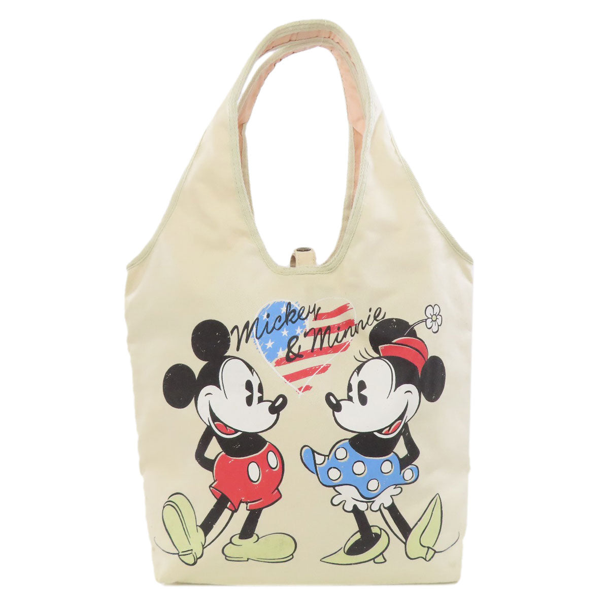 HUNTING WORLD   Tote Bag Mickey and Minnie collaboration Canvas Ladies