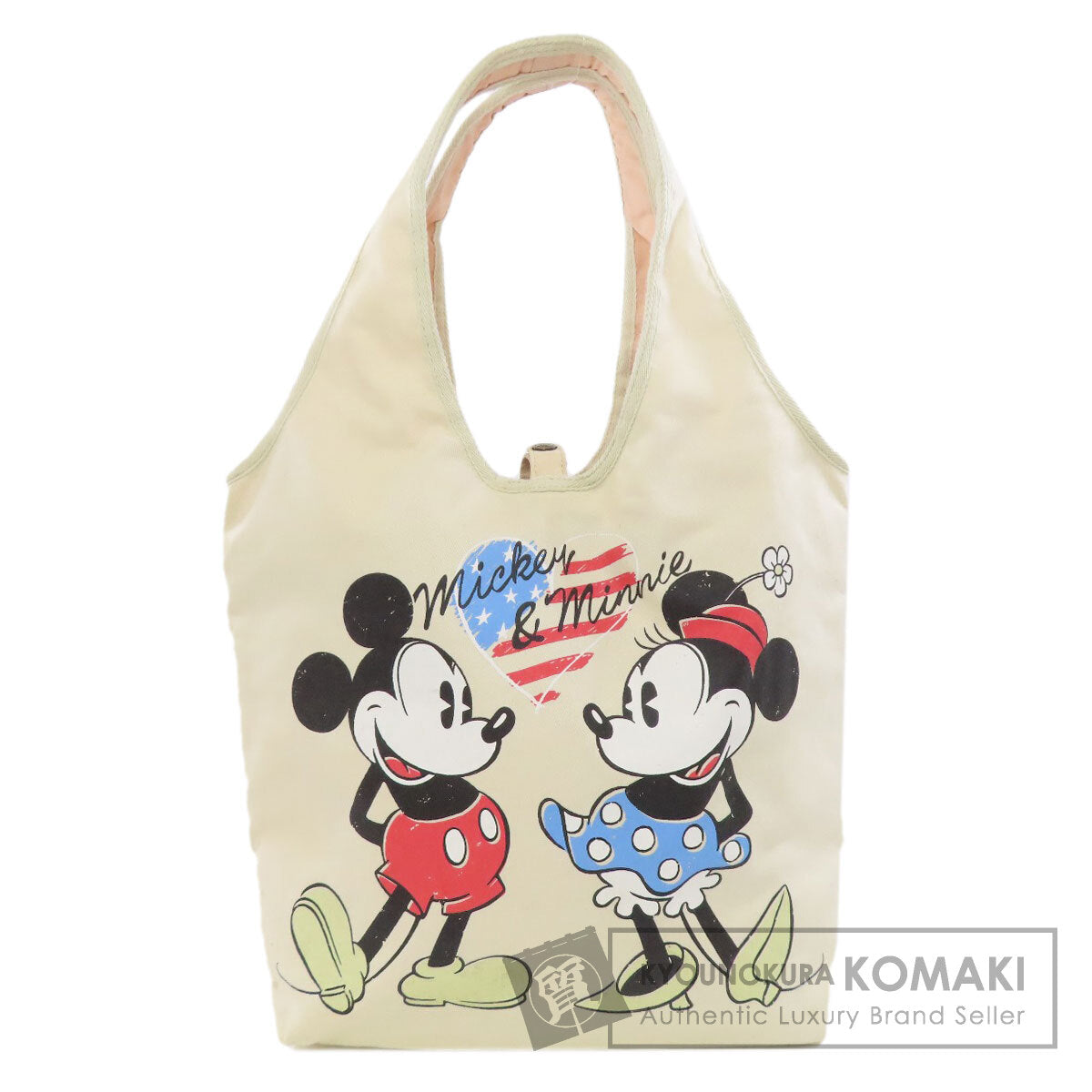 HUNTING WORLD   Tote Bag Mickey and Minnie collaboration Canvas Ladies