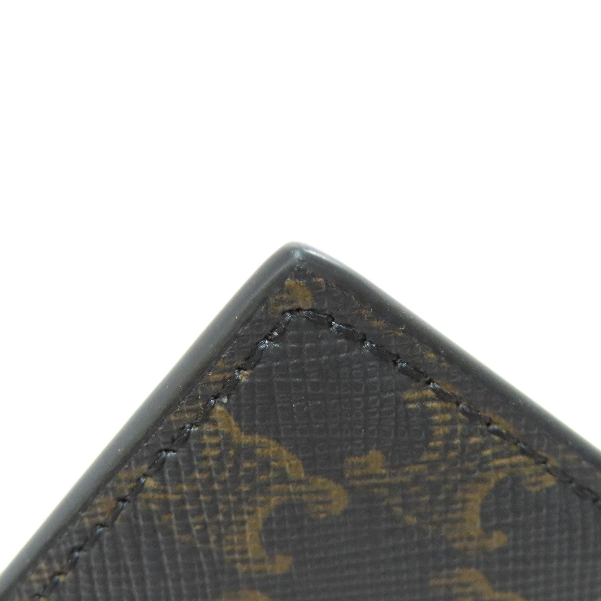 CELINE Triomphe Card Case Leather Ladies [Used]