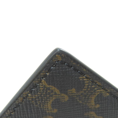 CELINE Triomphe Card Case Leather Ladies [Used]