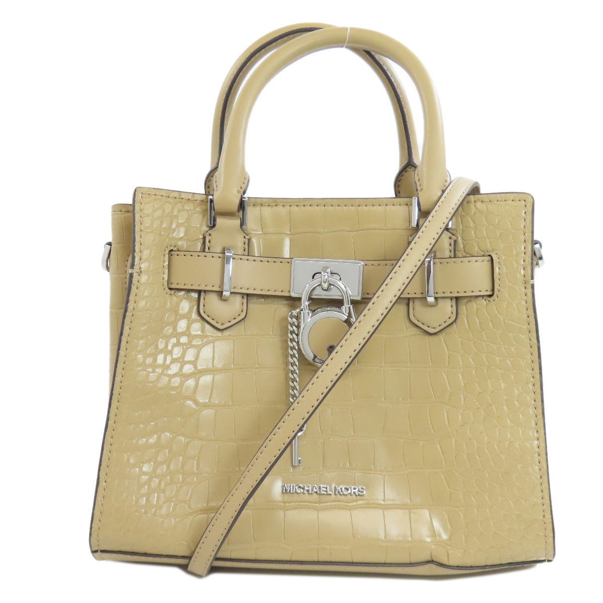 マイケルコース 型押し 2WAY ハンドバッグ レザー レディース 【中古】【Michael Kors】