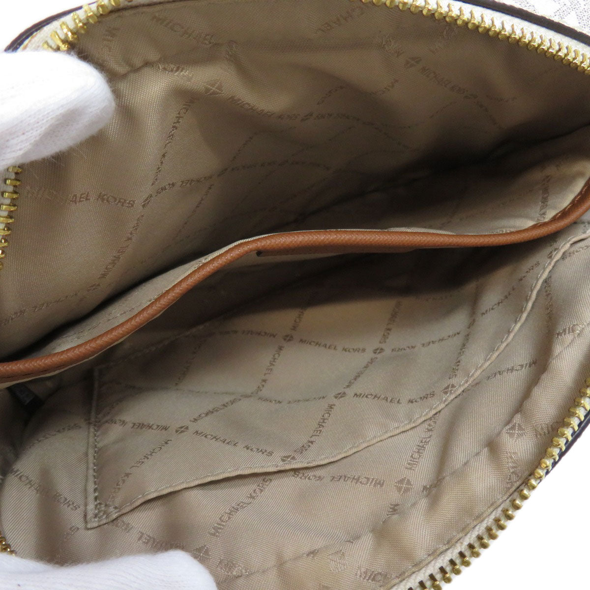 Michael Kors MK signature Shoulder Bag PVC Ladies [Used]