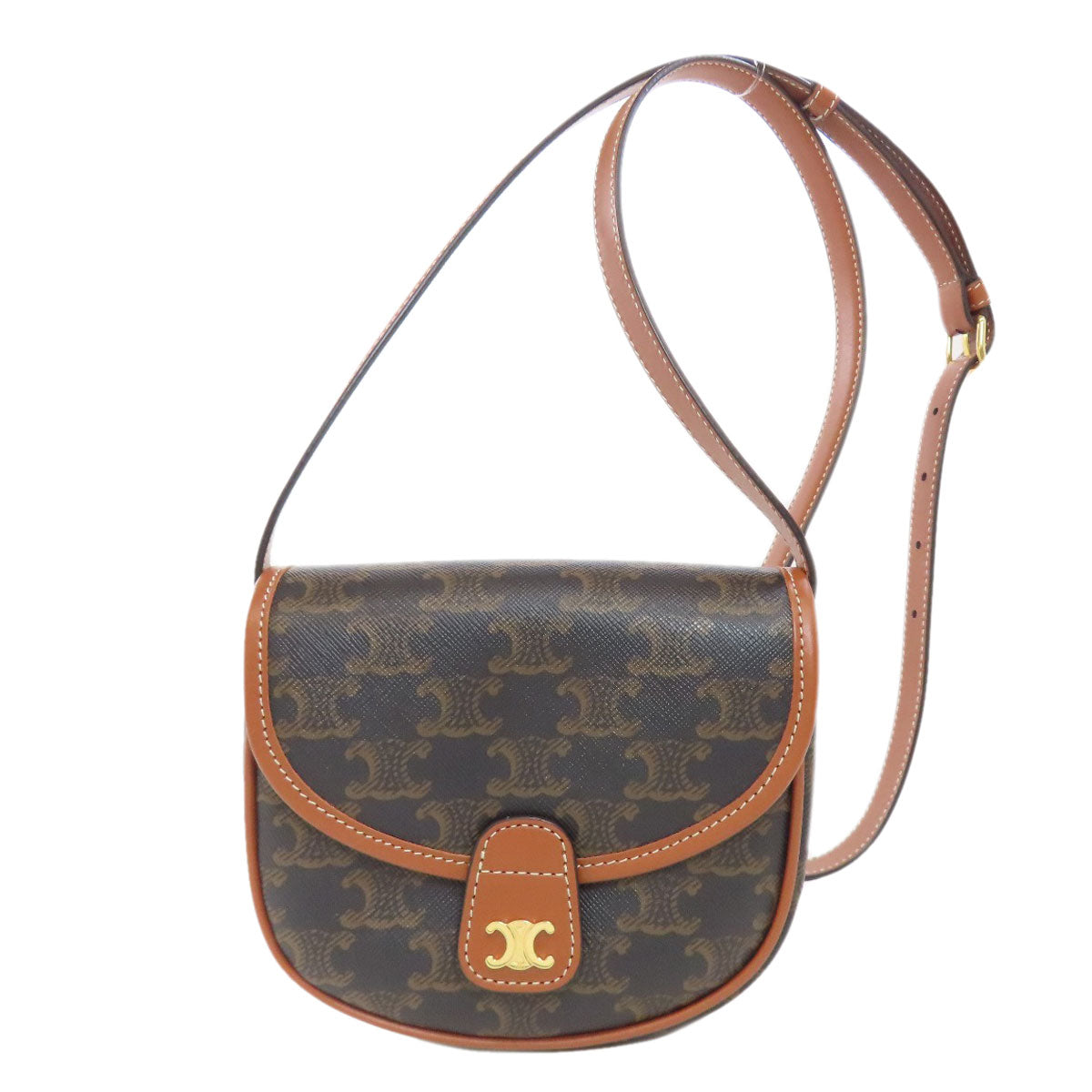 CELINE Triomphe Shoulder Bag PVC Ladies [Used]