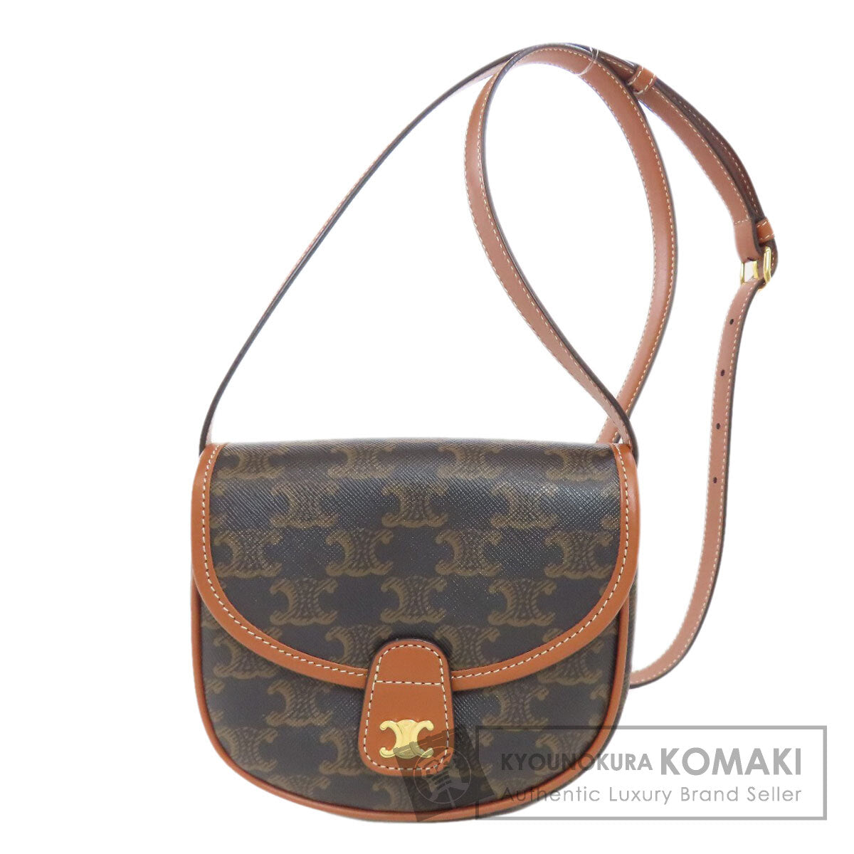 CELINE Triomphe Shoulder Bag PVC Ladies [Used]