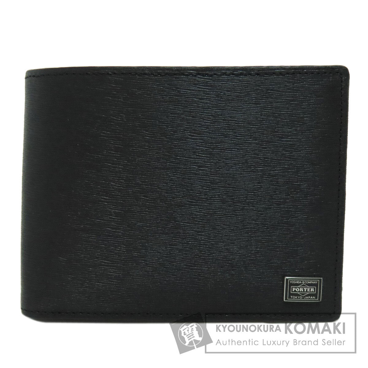 PORTER   Bifold Wallet with Coin Pocket logo Leather Ladies