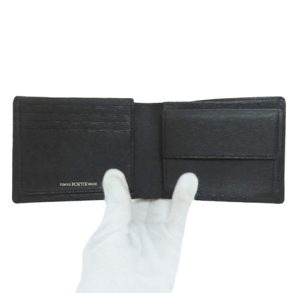 PORTER   Bifold Wallet with Coin Pocket logo Leather Ladies