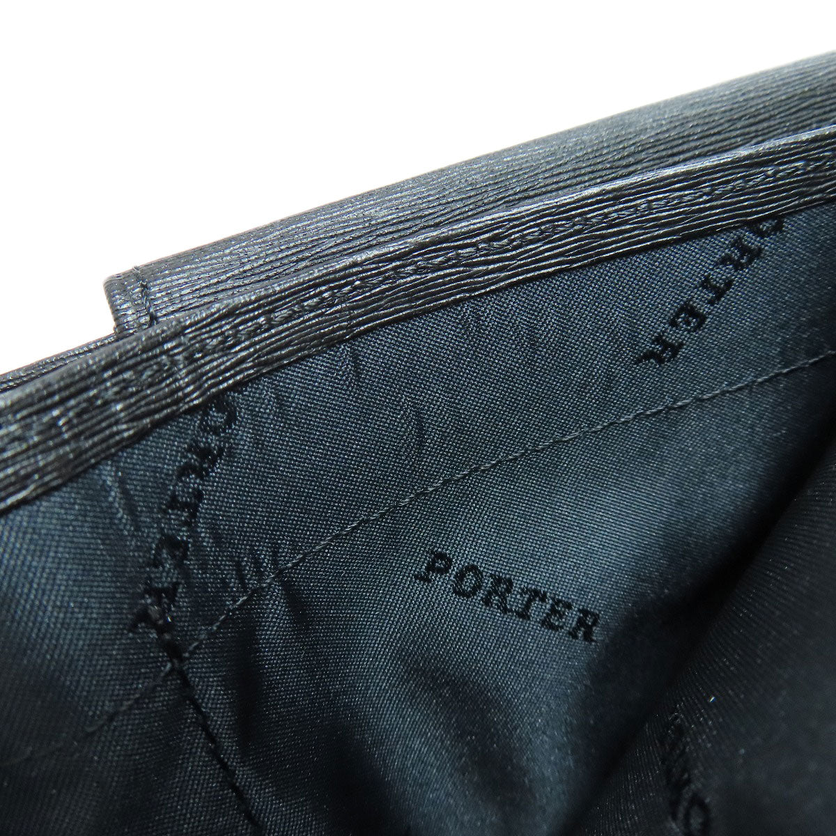 PORTER   Bifold Wallet with Coin Pocket logo Leather Ladies