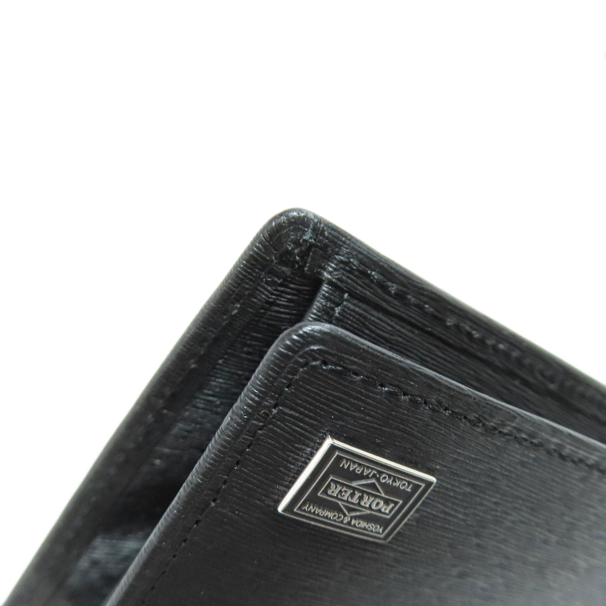 PORTER   Bifold Wallet with Coin Pocket logo Leather Ladies