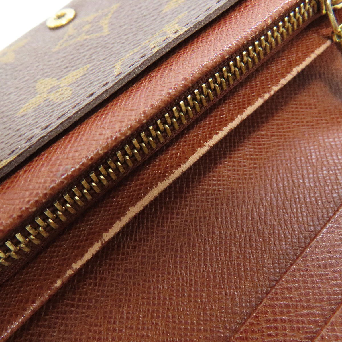 LOUIS VUITTON M61736 Portefeiulle ã» Tresol Bifold Wallet with Coin Pocket Monogram canvas Ladies [Used]