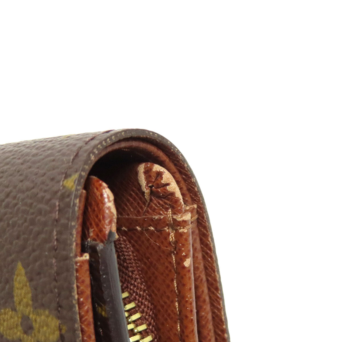 LOUIS VUITTON M61736 Portefeiulle ã» Tresol Bifold Wallet with Coin Pocket Monogram canvas Ladies [Used]