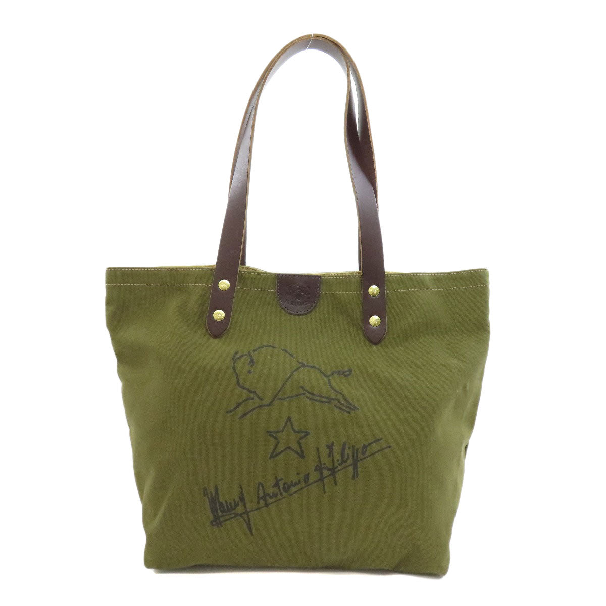 IL BISONTE   Tote Bag logo Canvas Ladies