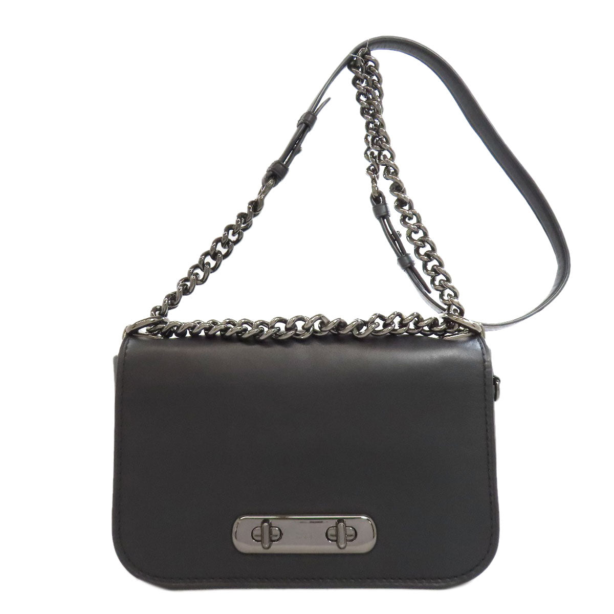 COACH 12110 ChainShoulder Swagger 25 Shoulder Bag Leather Ladies [Used]