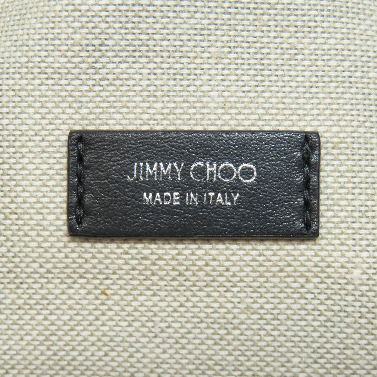 Jimmy Choo Knapsack Checkpattern Logo Studs Backpack Â· Daypack Canvas Ladies [Used]