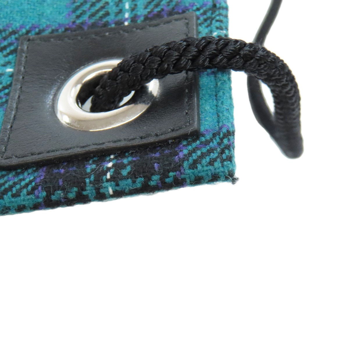 Jimmy Choo Knapsack Checkpattern Logo Studs Backpack Â· Daypack Canvas Ladies [Used]