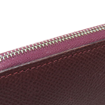 HERMES Azap Silk In SilverHardware Long wallet (with coin pocket) Epsom Ladies [Used]