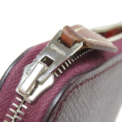 HERMES Azap Silk In SilverHardware Long wallet (with coin pocket) Epsom Ladies [Used]